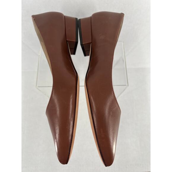 Cole Haan Brown Leather Pointed Toe Flats - Picture 2 of 4